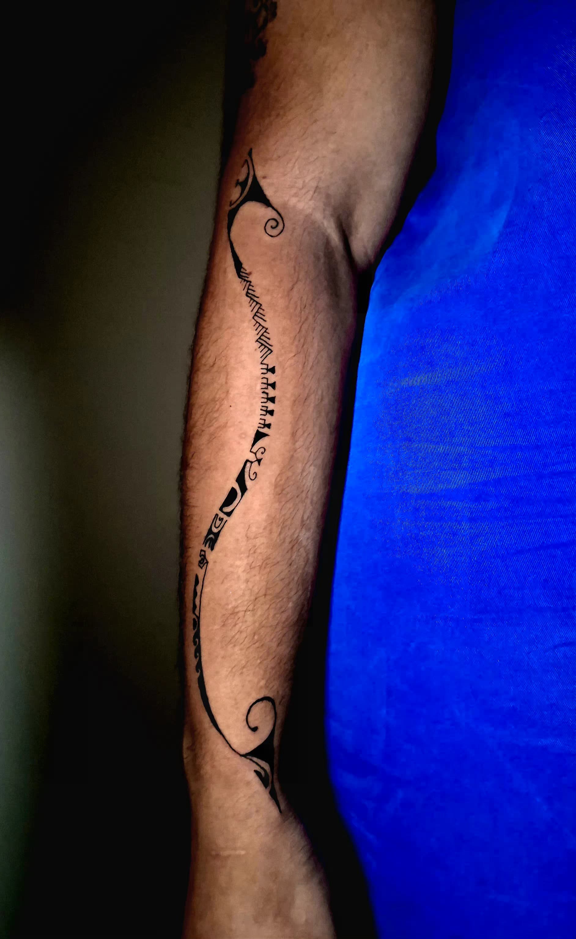 Tatouage réalisé par Mata vaha à Saint-Denis (La Réunion)