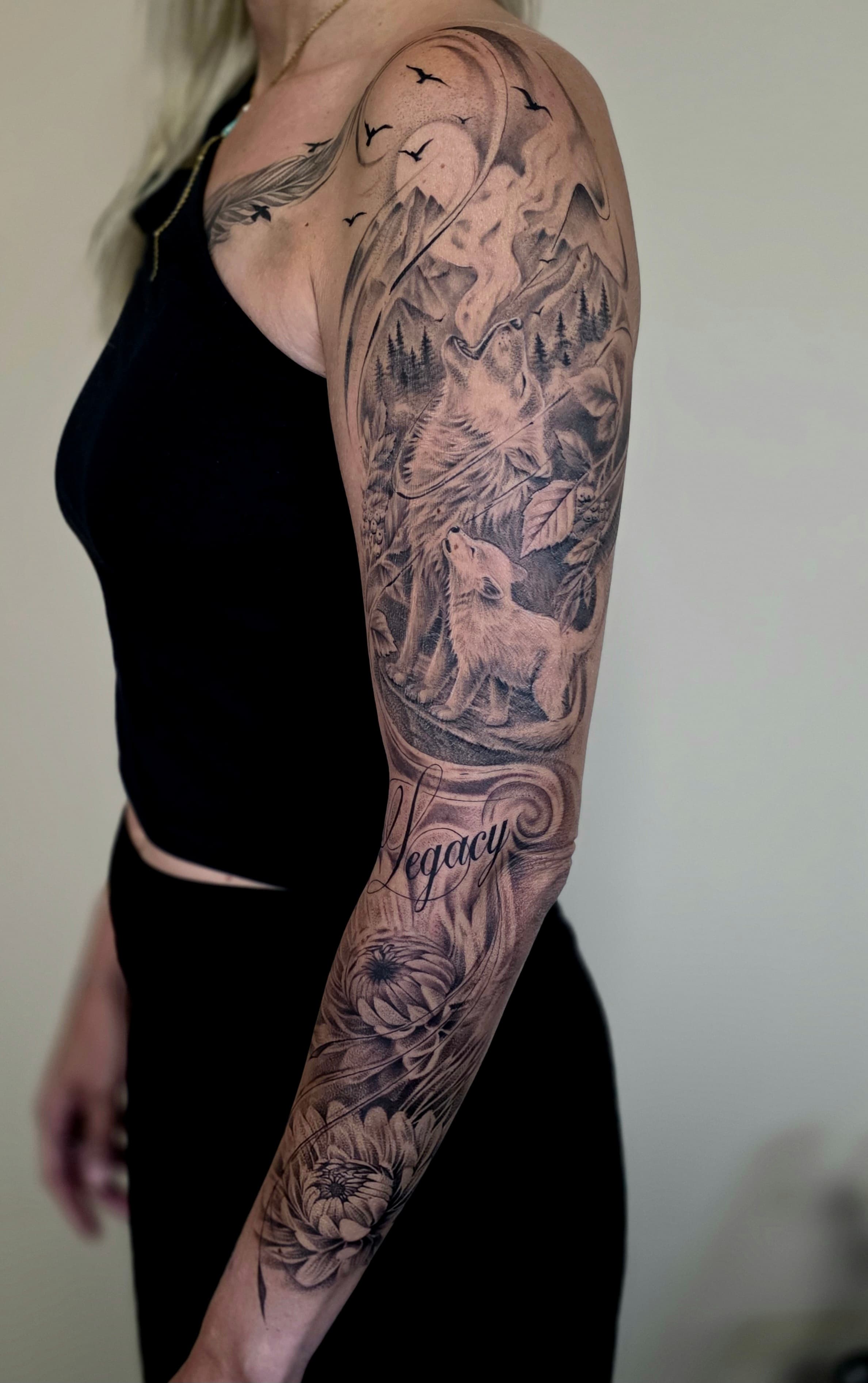 Tatouage réalisé par JM à Saint-Denis (La Réunion)